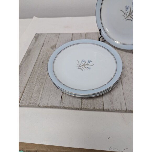 Set Of 4 Noritake Bluebell Salad Luncheon Plates 5558 Fine China - Picture 4 of 10